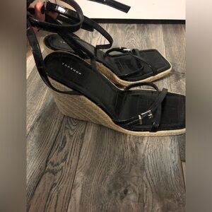 Black espadrilles